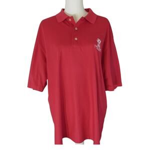 Oxford Golf Tres Vidas Acapulco Red Mens Sz L